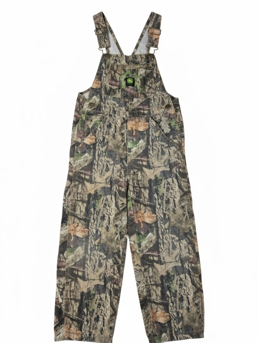 Vintage Y2K John Deere Mossy Oak Camo Bib Overalls Boys 4T / 5T